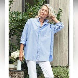 Frank and Eileen Shirley oversized button up shirt, small